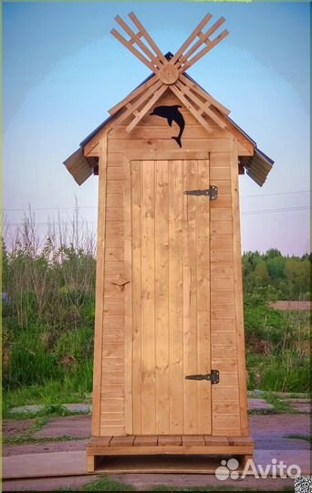 Дачный туалет деревянный GAR205