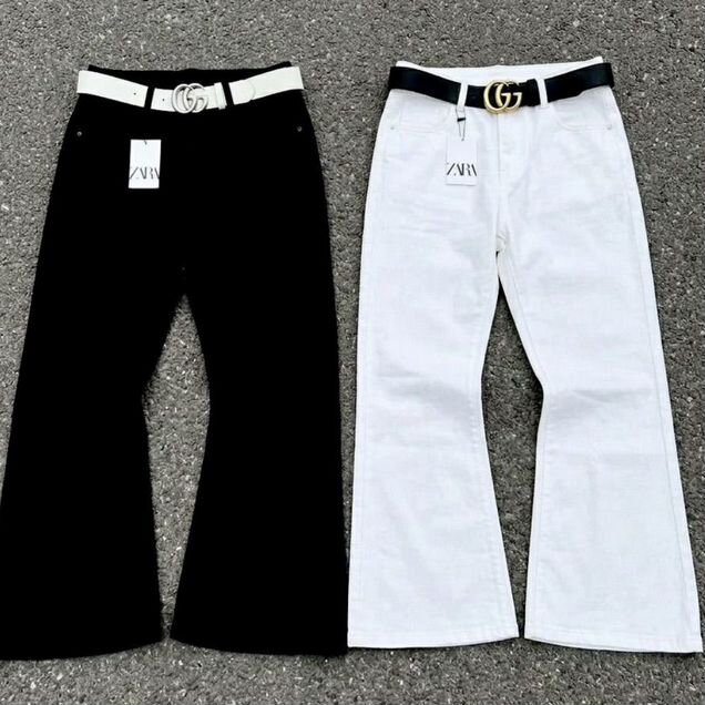 Джинсы клеш zara flared jeans bootcut