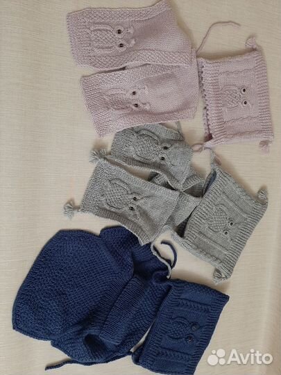 Комплект шапка и шарф детский