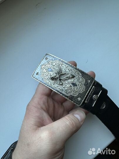 Ремень серебряный