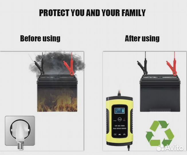 Автоматическое зарядное устройство 12В 5А