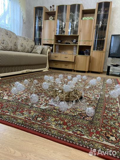 Люстра потолочная,хрусталь стекло