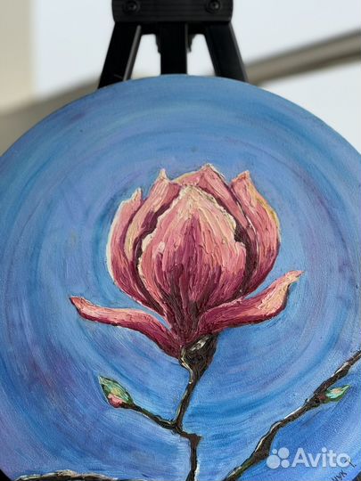 Картина маслом на холсте цветы