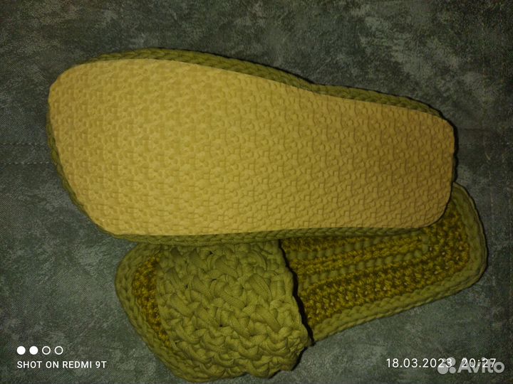 Домашние тапочки ручной работы