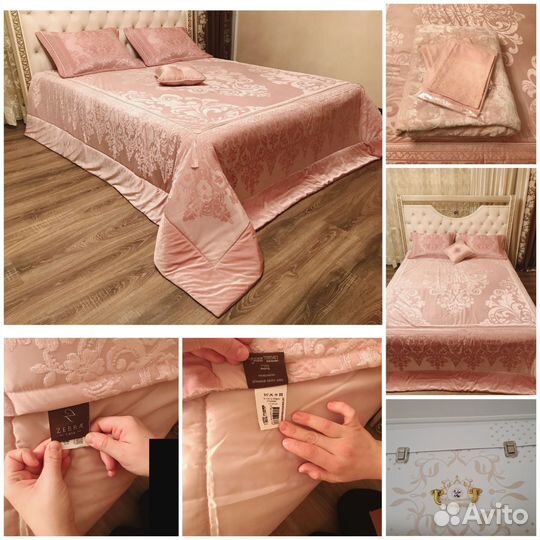 Постельное белье с покрывалом-пледом