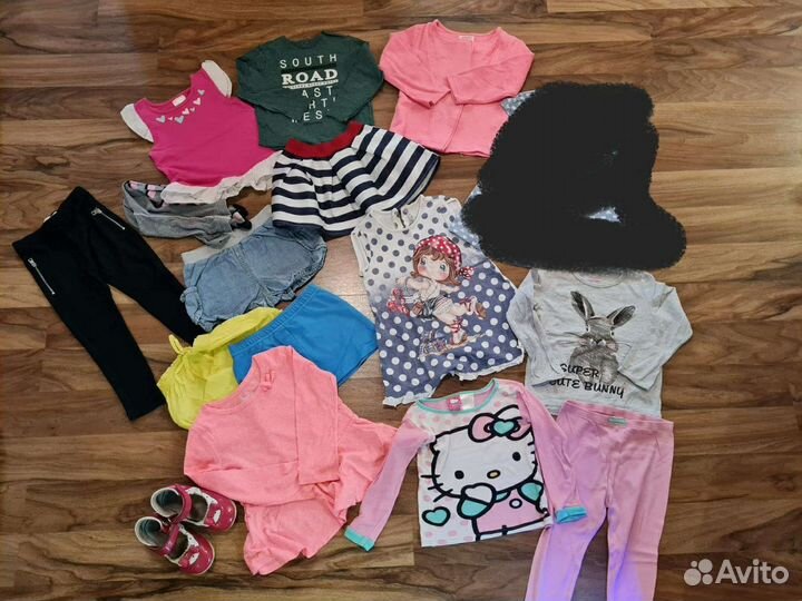 Пакет вещей для девочки на 2-4 года