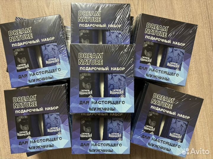 Мужской гель и шампунь набор подарочный. 250 мл