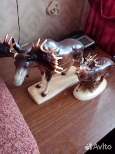 Фигурки лоси фарфор Германия