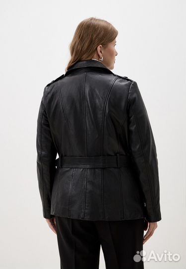 Кожаная куртка косуха снежная королева 46 р