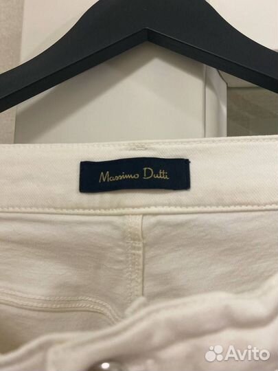 Белые женские джинсы Massimo Dutti размер 48