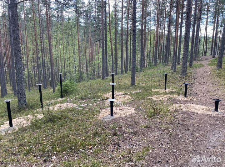 Винтовые сваи для забора