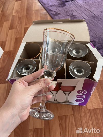Бокалы 6 штук