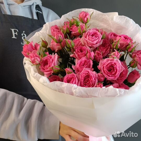 Розы пионовидные доставка цветов Букет роз