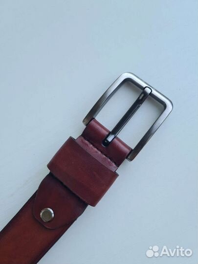 Мужской кожаный ремень.Ручная работа