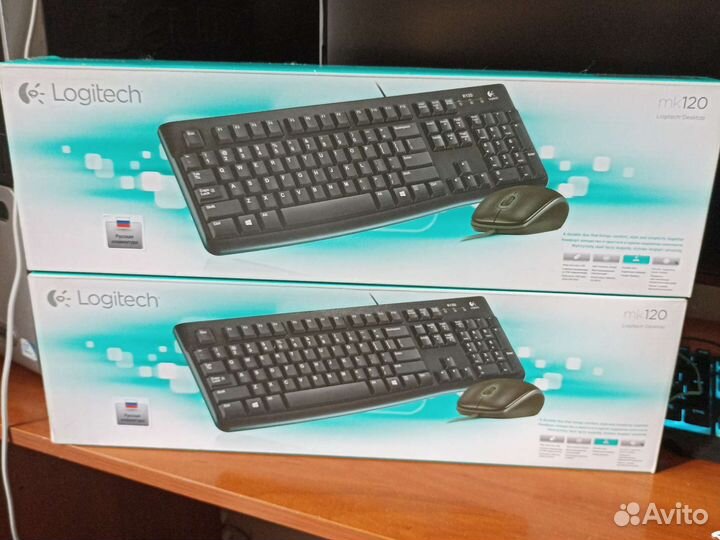 Клавиатура и мышка Logitech mk120