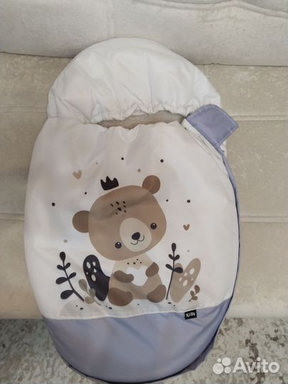 Зимний конверт в коляску на овчине