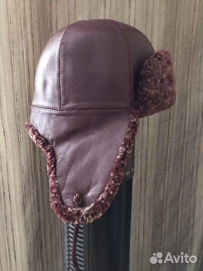 Шапка ушанка из натуральной овчины