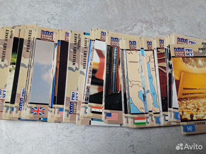 Карточки pro set desert storm 1991