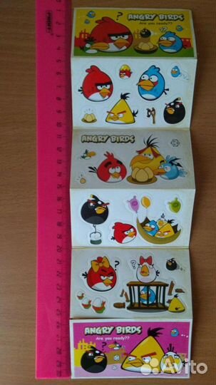 Наклейки Angry birds Ангри Бердс