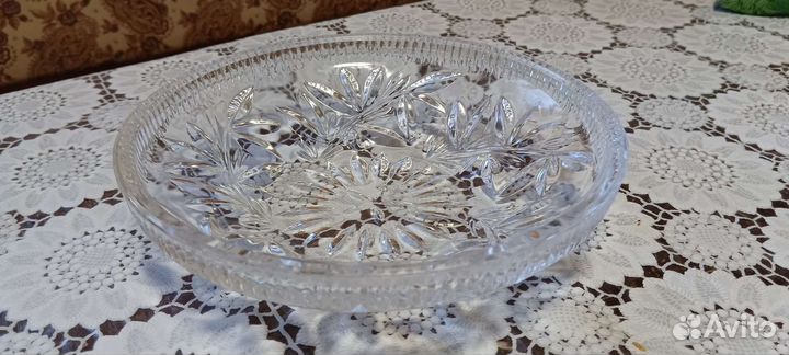 Ваза хрустальная