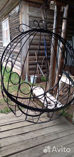 Качели садовые металлические