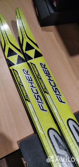 Лыжи и ботинки Fischer + палки
