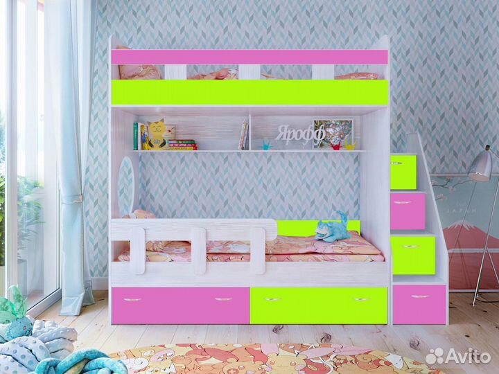 Детская кровать двухъярусная
