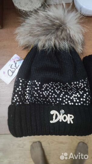 Комплект шапка и шарф для девочки