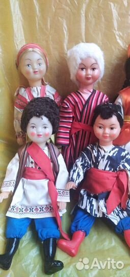 Куклы Дружба народов СССР 30 см экспортные