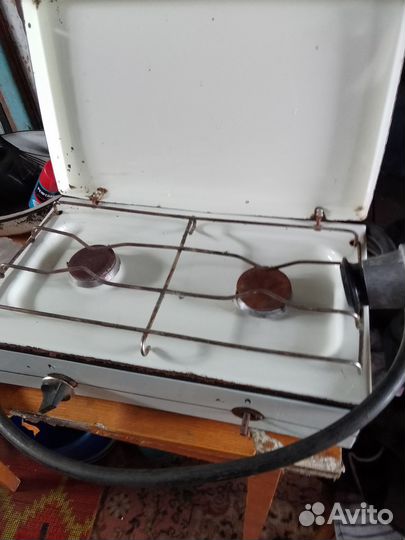 Настольная газовая плита 2 конфорки