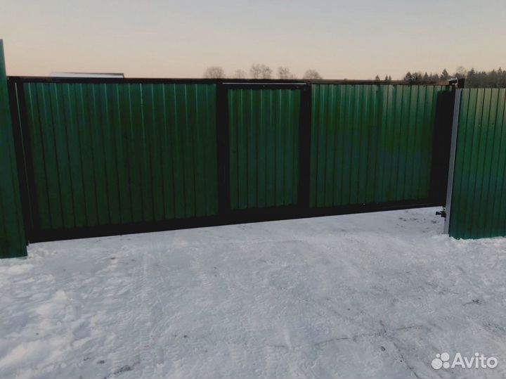 Откатные ворота с автоматикой