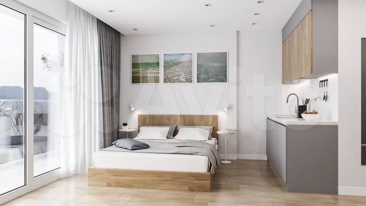 Квартира-студия, 44,8 м² (Грузия)