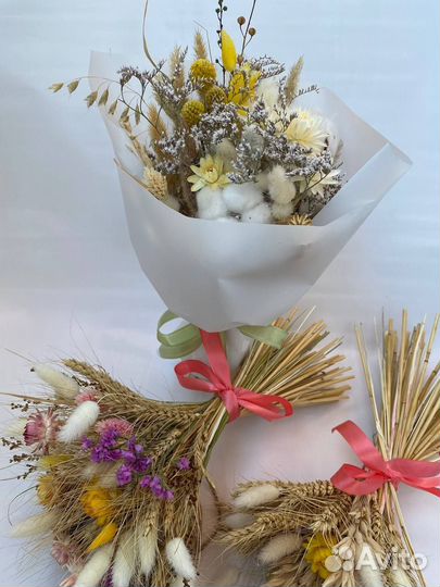 Букеты сухоцветы