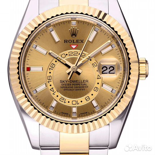 Швейцарские часы Rolex Sky-Dweller 42mm Steel and Yellow Gold 326933-0001