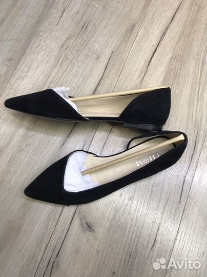 Балетки 38,5 замша кожа Германия