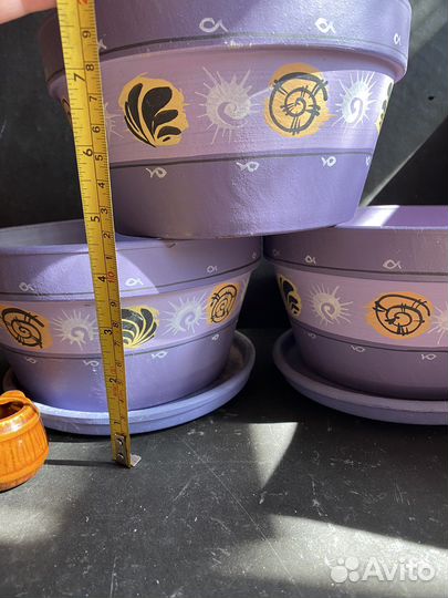 Цветочные горшки глиняные