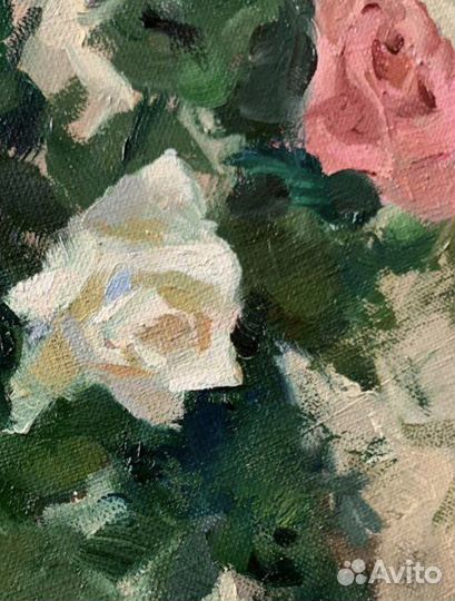 Картина маслом на холсте цветы