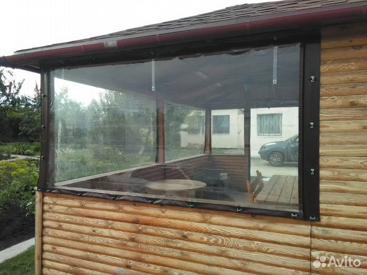 Мягкие Окна из тента пвх для беседок