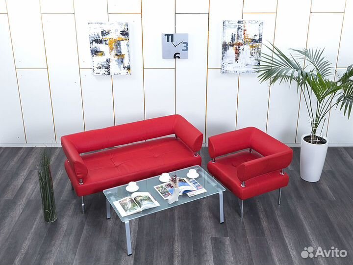 Комплект диван и кресло для офиса Unital