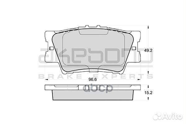 Колодки тормозные зад toyota camry 06- AN-733K