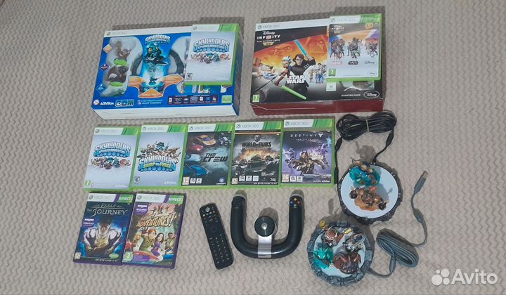 Диски на Xbox 360 руль пульт