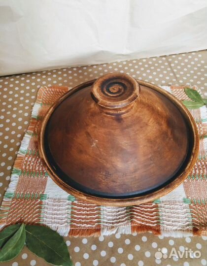 Сковорода жаровня чаша посуда керамическая с крышк