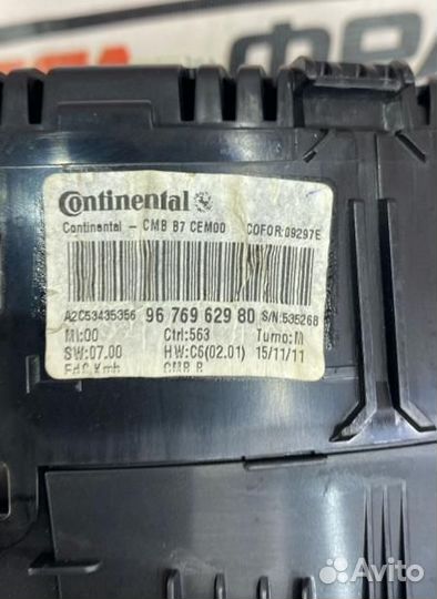 Панель приборов Citroen С4 хэтчбек(B7) 5FS (EP6C)