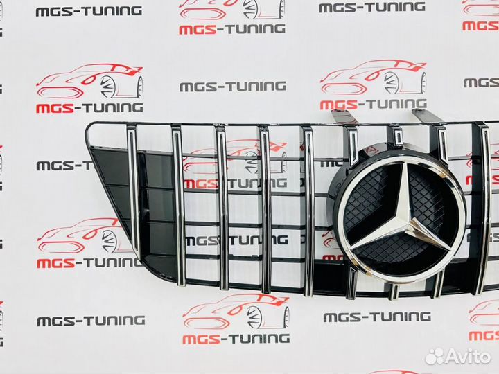 Решетка на Mercedes ML-Class w164 GT хром