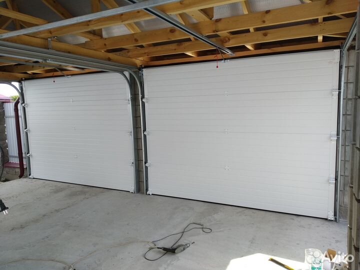 Секционные ворота с установкой