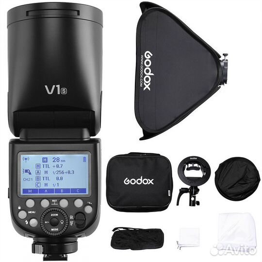Вспышка Godox V1S + Софт Godox 80 для Sony