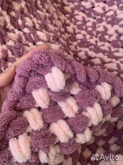 Плед вязаный