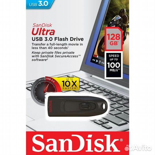 USB Flash накопитель 128GB SanDisk Ultra #198791
