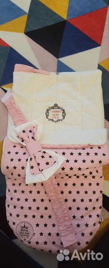 Конверт на выписку для девочки, флис