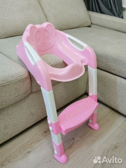 Горшок детский, со ступеньками, накладка на унитаз